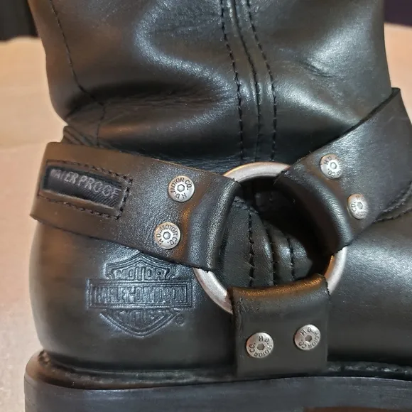 Harley Davidson Men's 10W Hustin 11in Waterproof Harness Motorcycle Boots D95353