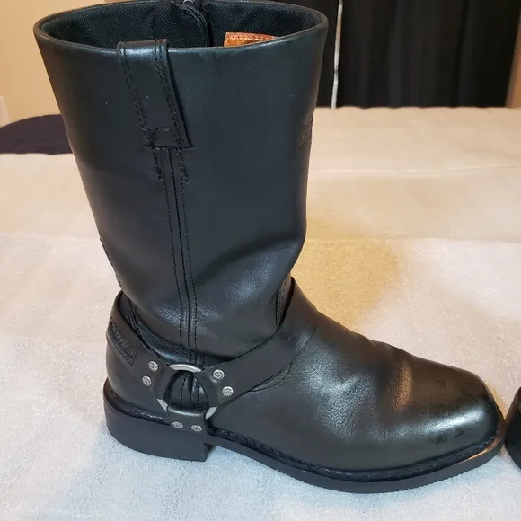 Harley Davidson Men's 10W Hustin 11in Waterproof Harness Motorcycle Boots D95353