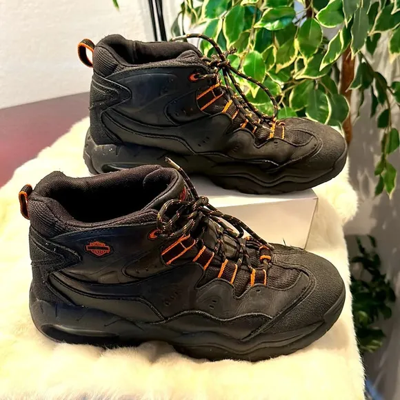 Harley-Davidson Men's Cross Roads II Lace Up Black Hiking Boots Shoes size 13