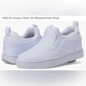 Heelys Unisex-Child J3t Wheeled Heel Shoe - White