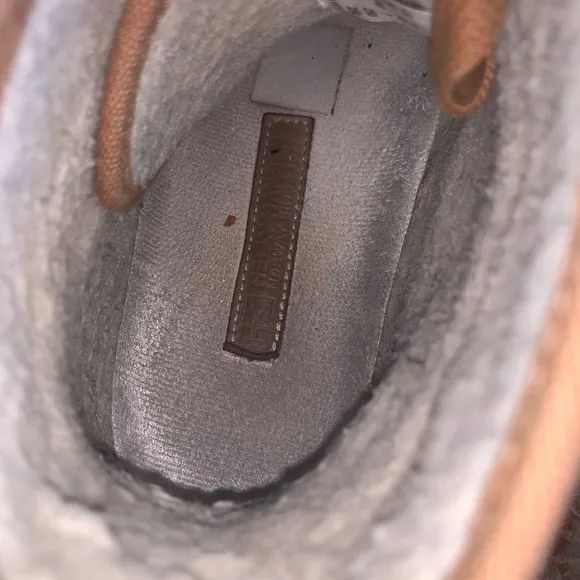 Helly Hansen Brown Leather GERTON Waterproof High Top Boots Shearling Size 7