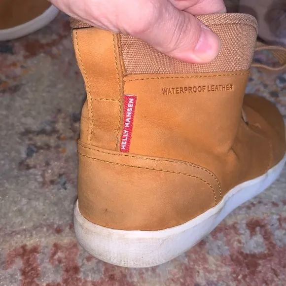 Helly Hansen Brown Leather GERTON Waterproof High Top Boots Shearling Size 7
