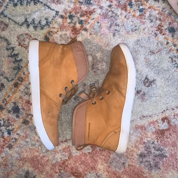 Helly Hansen Brown Leather GERTON Waterproof High Top Boots Shearling Size 7