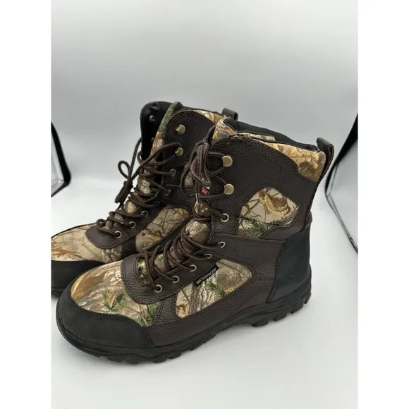 Herman Survivors Mens Waterproof 3M Insulated RealTree Camo Boots Sz 11 Wide