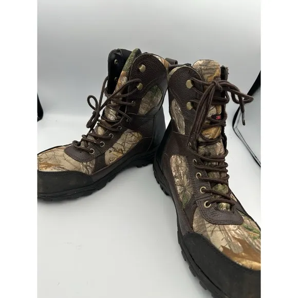 Herman Survivors Mens Waterproof 3M Insulated RealTree Camo Boots Sz 11 Wide