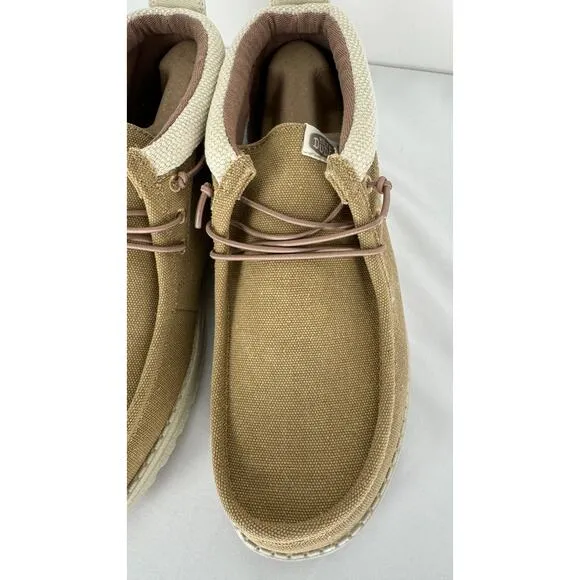 Hey Dude Shoes Wally Mid Salt n Stone Slip On Mid Top Shoes Mens Size 11 New