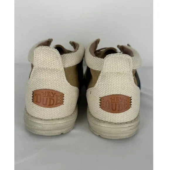 Hey Dude Shoes Wally Mid Salt n Stone Slip On Mid Top Shoes Mens Size 11 New