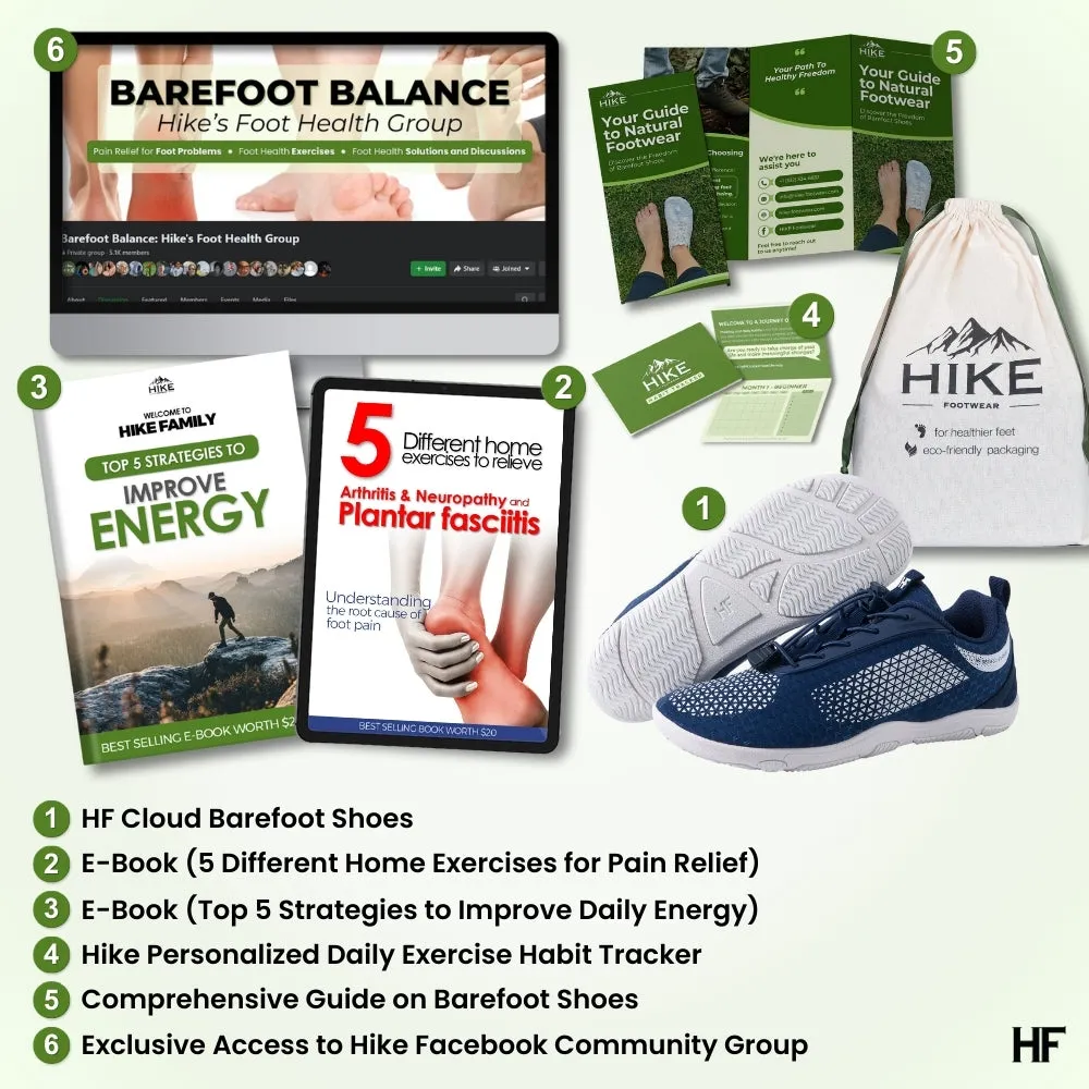 HF Series x Cloud – Ergonomic & Supportive Barefoot Shoes (Unisex) (B2G1)