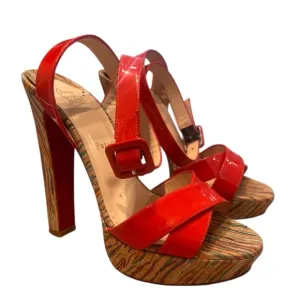High Heeled Criss Cross Front Sandal, Christian Louboutin
