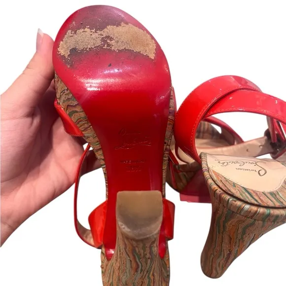 High Heeled Criss Cross Front Sandal, Christian Louboutin