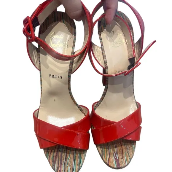 High Heeled Criss Cross Front Sandal, Christian Louboutin