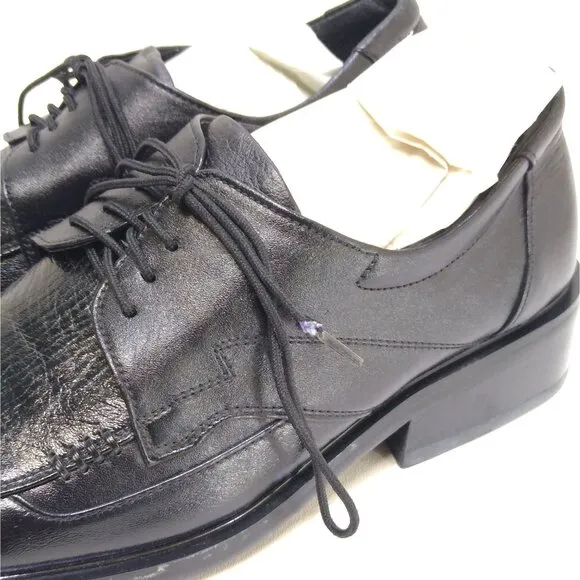 HOANG-DZA 75 NBO-GIA-TO-DN Leather Dress Shoes Square Toe Men's Size 8 NWOT