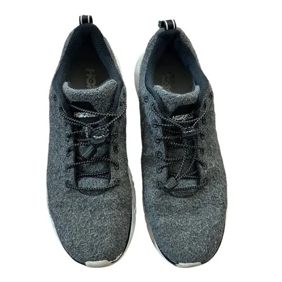 Hoka Men's Hupana Casual Wool Sneakers Trainers Running Shoes Gray Size 11