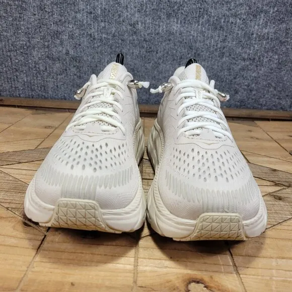 Hoka One One Clifton 7 Men’s Sz 8 Beige Running Shoes Trainers 1110508 AMBN