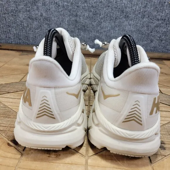 Hoka One One Clifton 7 Men’s Sz 8 Beige Running Shoes Trainers 1110508 AMBN