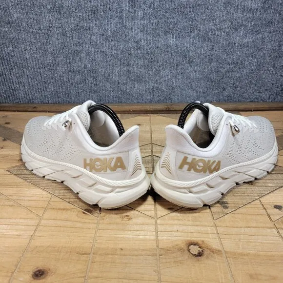 Hoka One One Clifton 7 Men’s Sz 8 Beige Running Shoes Trainers 1110508 AMBN
