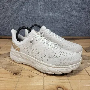 Hoka One One Clifton 7 Men’s Sz 8 Beige Running Shoes Trainers 1110508 AMBN