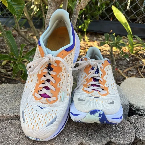Hoka One One Mens Kawana 1123163 Orange Gym Running Shoes Sneakers Size 8 D