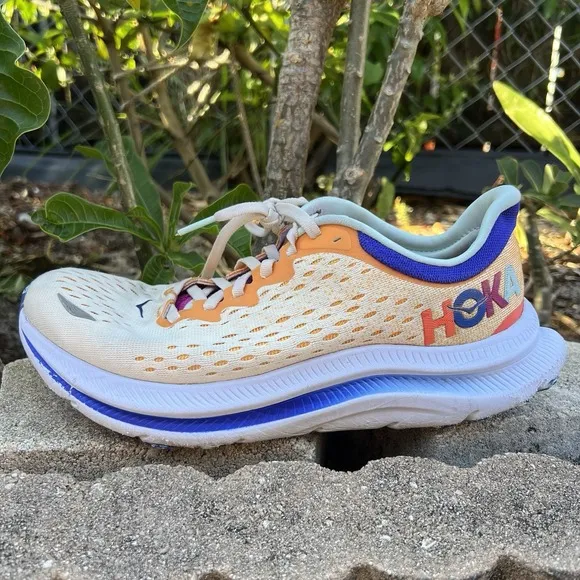 Hoka One One Mens Kawana 1123163 Orange Gym Running Shoes Sneakers Size 8 D