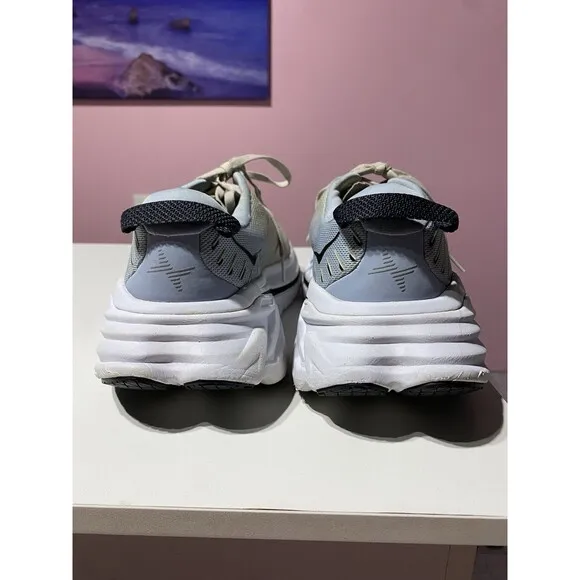 Hoka One One Running Shoes Men 11 Blue Fog Bondi X Athletic Gym Exercise