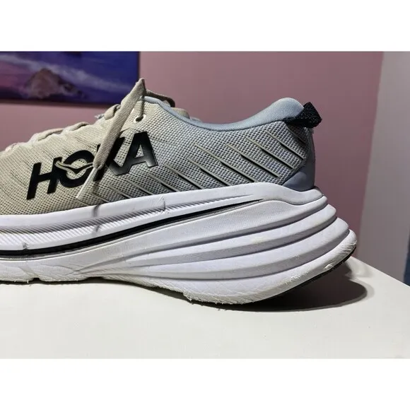 Hoka One One Running Shoes Men 11 Blue Fog Bondi X Athletic Gym Exercise