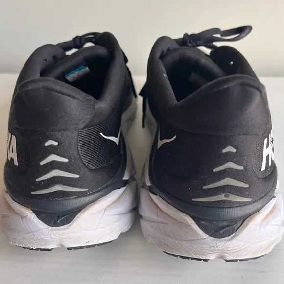 HOKA Rincon 8 women’s running shoes size 10 B black and white good condition