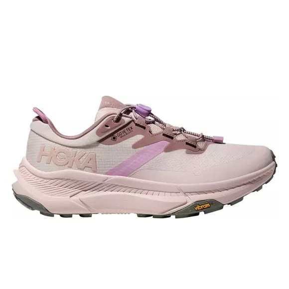 HOKA Women's Transport GTX sneaker Shoes in pink/light purple EUC