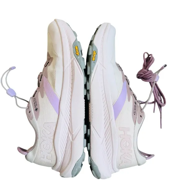 HOKA Women's Transport GTX sneaker Shoes in pink/light purple EUC