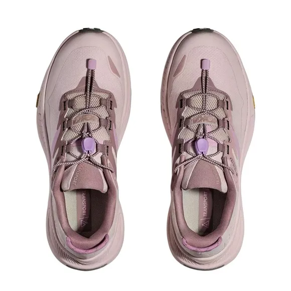 HOKA Women's Transport GTX sneaker Shoes in pink/light purple EUC
