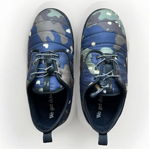 HOLDEN PUFFY SLIP-ON SHOES Sz L Men’s 10-12 Nylon Water Repellent Camouflage