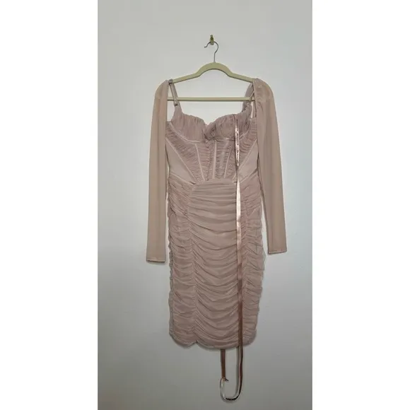 House of Cb Freyja Crystal Gathered Corset Dress
