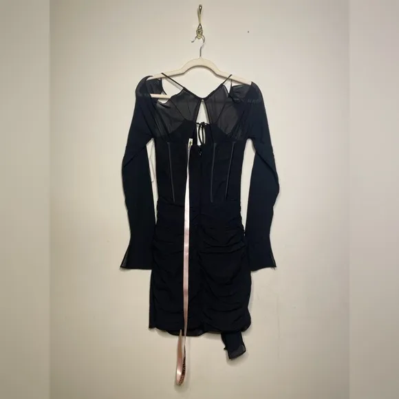 House of Cb Gianna Silk Corset Mini Dress