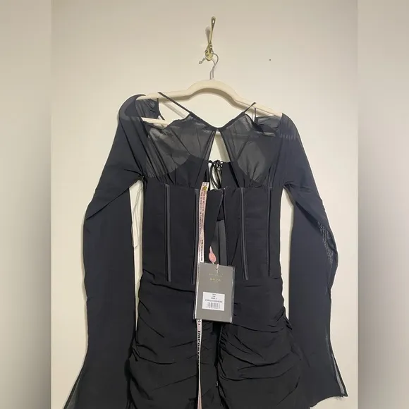 House of Cb Gianna Silk Corset Mini Dress