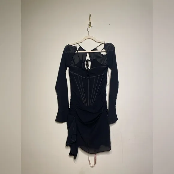 House of Cb Gianna Silk Corset Mini Dress