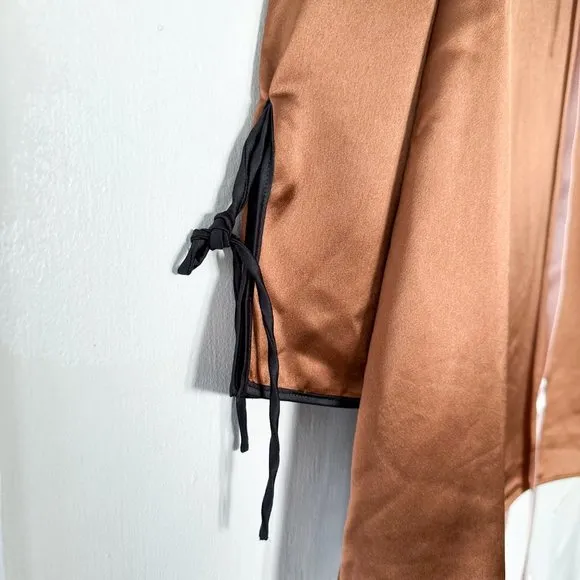 House of CB |‎ NWT Sakina Satin Copper Mini Dress Dress in Coffee