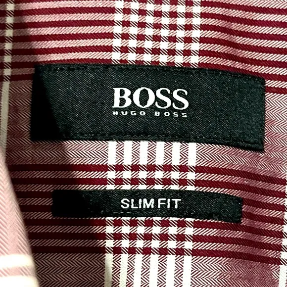 Hugo Boss &quot;Jason&quot; Men's Slim Plaid Dress Shirt