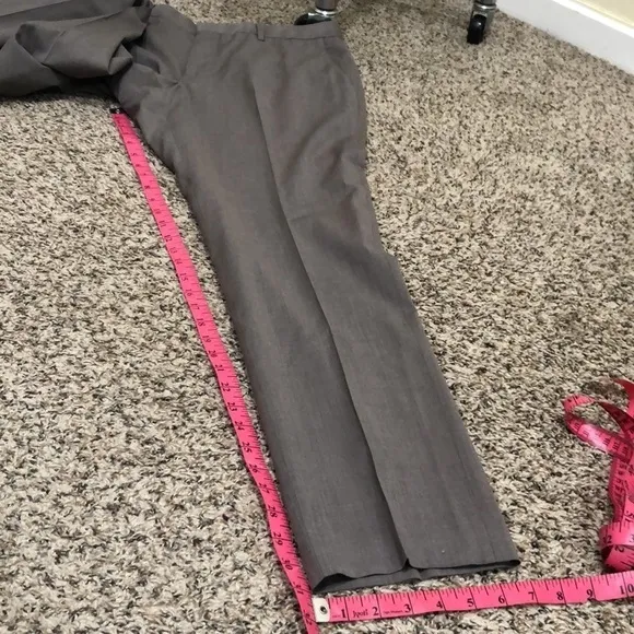 Hugo Boss Genesis 4 Slim Fit Pants Size 36R Gray Virgin Wool