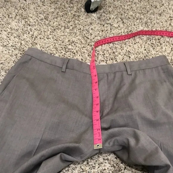 Hugo Boss Genesis 4 Slim Fit Pants Size 36R Gray Virgin Wool