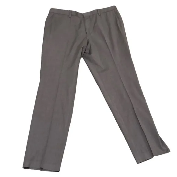 Hugo Boss Genesis 4 Slim Fit Pants Size 36R Gray Virgin Wool