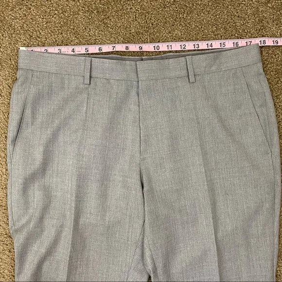 Hugo Boss Genius5 Slim Fit Dress Pants Grey 40S