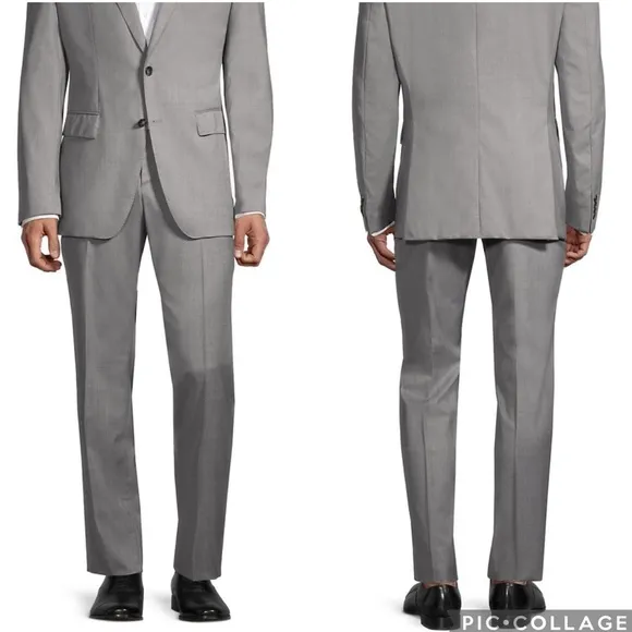 Hugo Boss Genius5 Slim Fit Dress Pants Grey 40S