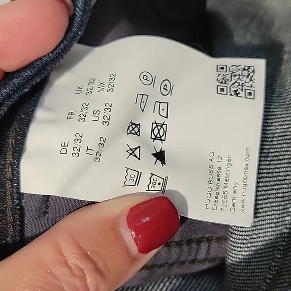 HUGO BOSS ORANGE 71 Men's Stretch Slim Straight Blue Jeans