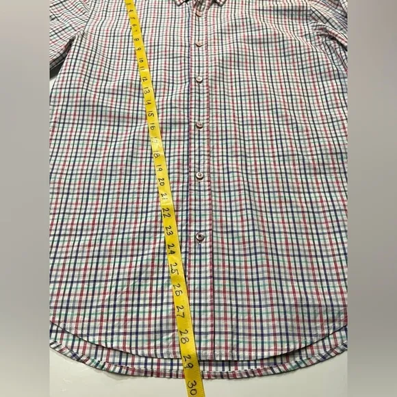 HUGO BOSS Slim Fit long sleeve plaid button down shirt size‎ M