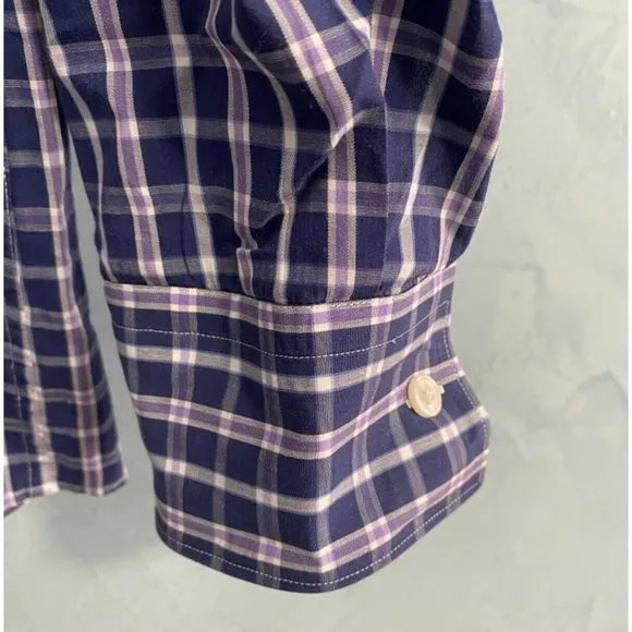 Hugo‎ Boss Slim Fit Navy Blue with Purple Dress