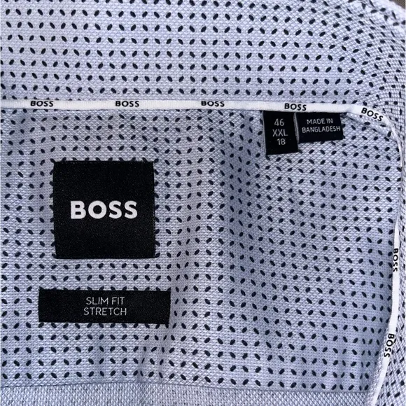 Hugo Boss slim fit printed dress shirt