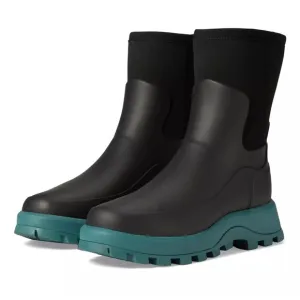 Hunter Boots City Explorer Short Casual Slip-On Mid Calf Rubber Green SZ 9 NEW