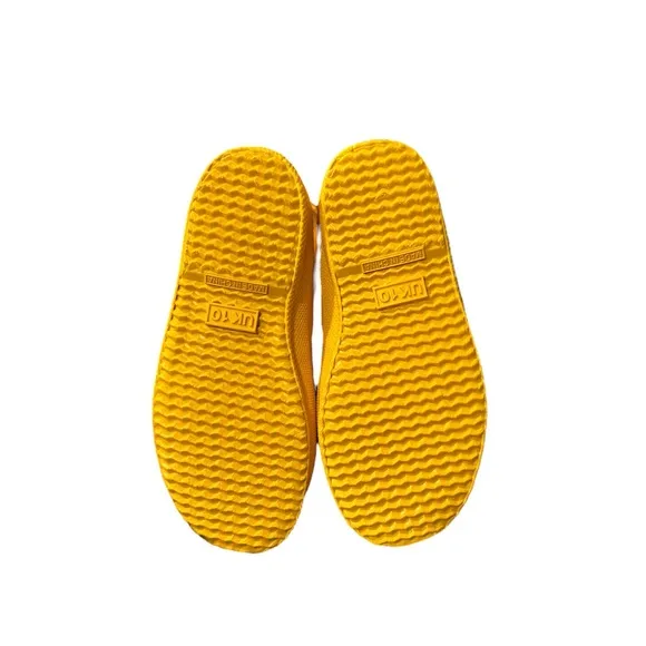🦋Hunter Kids First Classic Grab Handle Wellington Boots Yellow size-UK 10