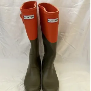 Hunter Original Boots 4 Tall Gloss Rain Black Waterproof Knee High