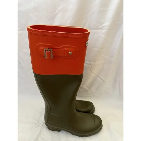 Hunter Original Boots 4 Tall Gloss Rain Black Waterproof Knee High