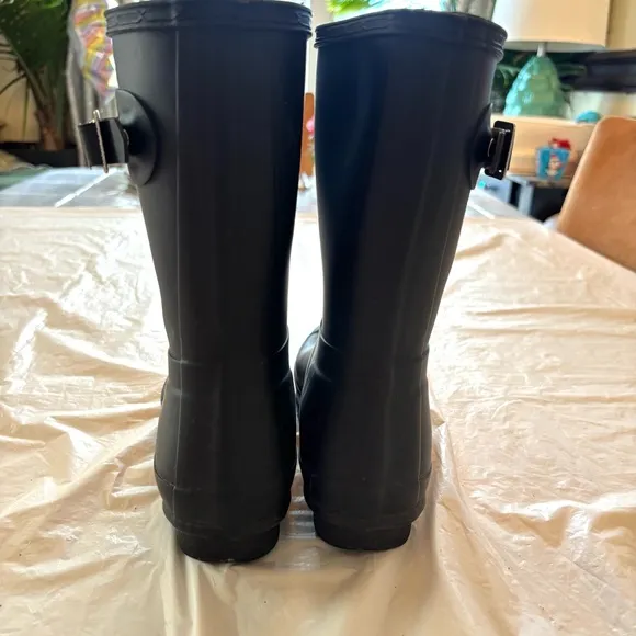 Hunter original boots short insulated waterproof black SZ 7 Worn Once